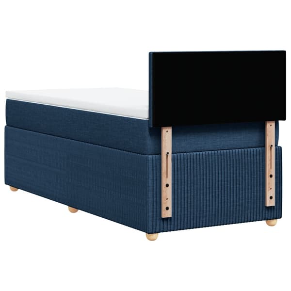 vidaXL Ramsäng med madrass blå 90x190 cm tyg Blå