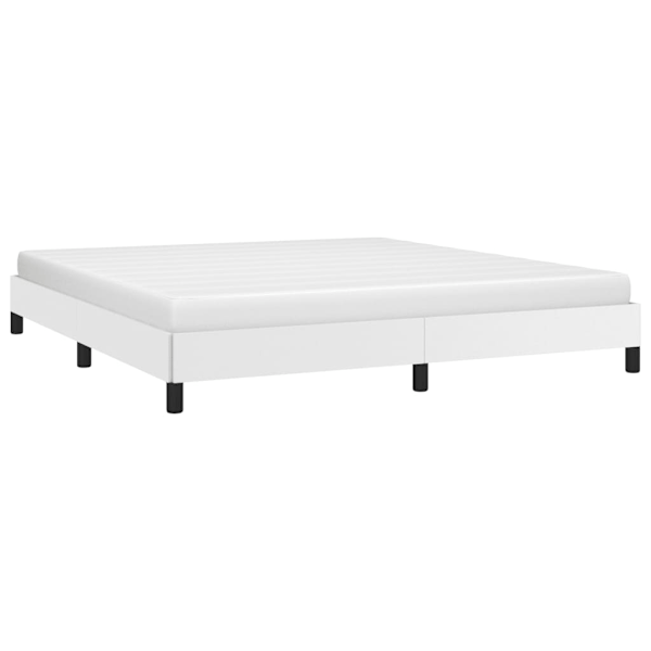 vidaXL Sängram vit 160x200 cm konstläder Vit