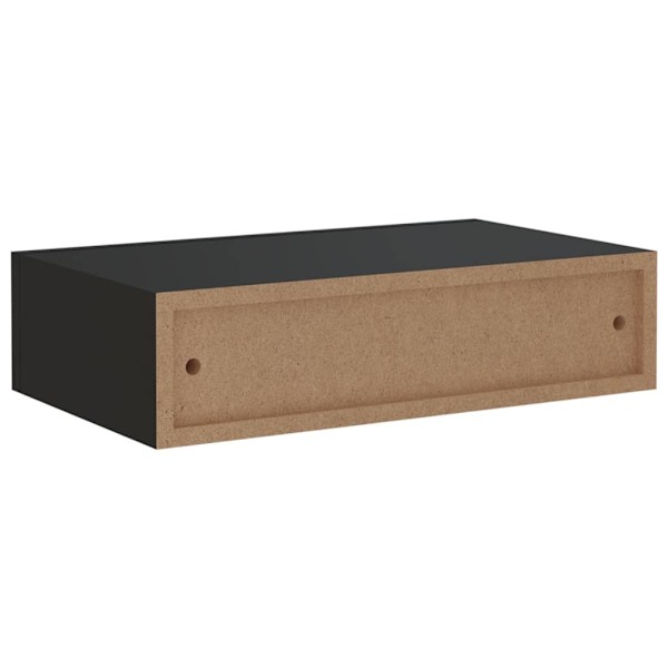 vidaXL Väggmonterade lådor svart 2 st 40x23,5x10 cm MDF Svart