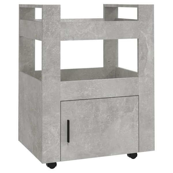 vidaXL Köksvagn betonggrå 60x45x80 cm konstruerat trä Grå