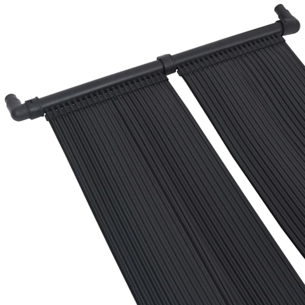 vidaXL Solpanel för pool 80x310 cm Svart