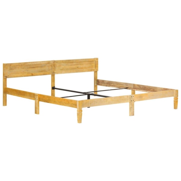 vidaXL Sängram massivt mangoträ 200 cm Brun