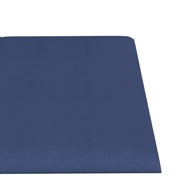 vidaXL Väggpaneler 12 st blå 60x15 cm tyg 1,08 m Blå