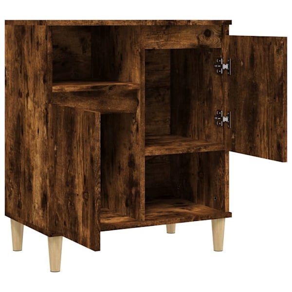 vidaXL Byrå rökfärgad ek 60x35x70 cm konstruerat trä Brun