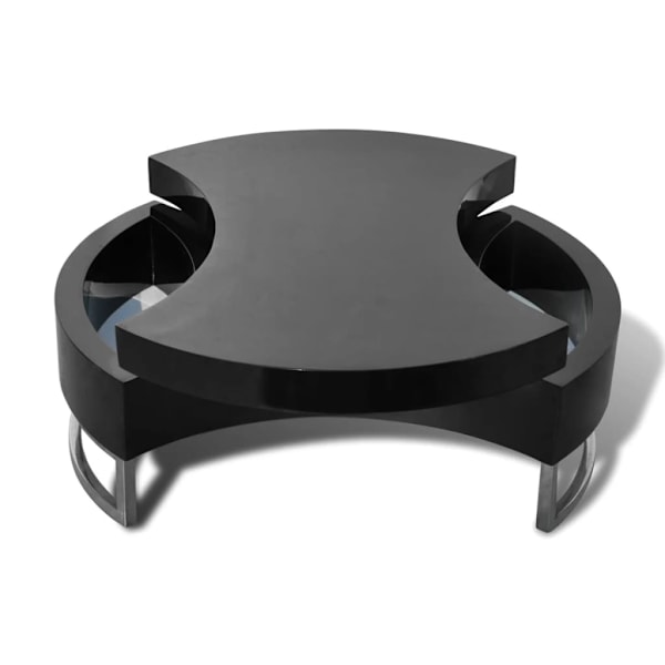 vidaXL Soffbord Futurm 80x32,5cm svart Svart