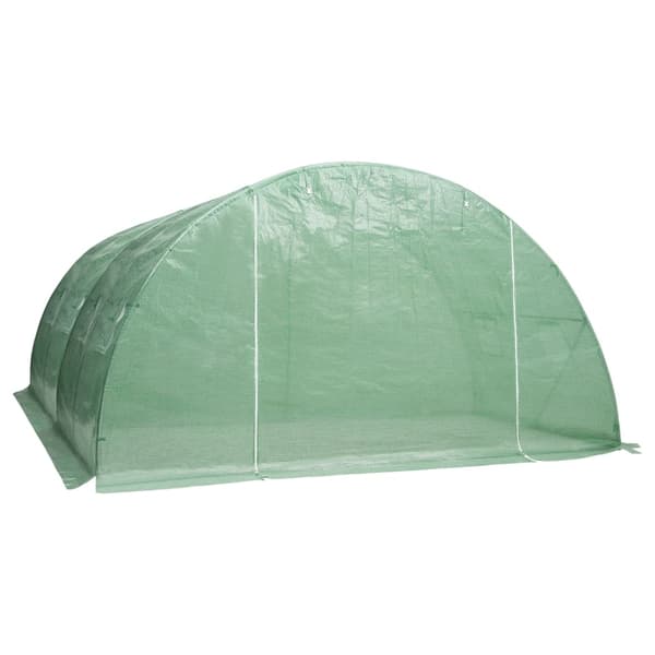 vidaXL Växthus 16 m² 4x4x2 m Grön