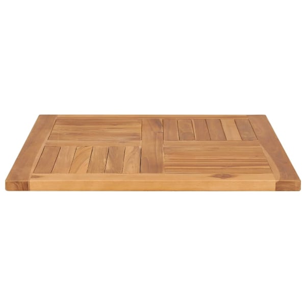 vidaXL Bordsskiva massiv teak 70x70x2,5 cm Brun