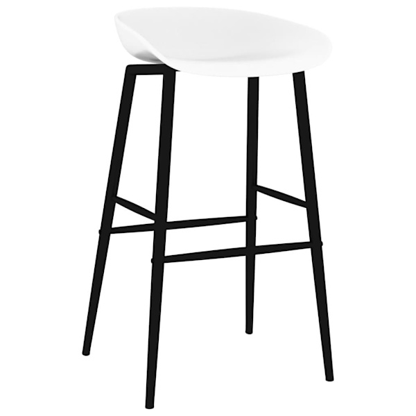 vidaXL Bargrupp 5 delar vit Vit