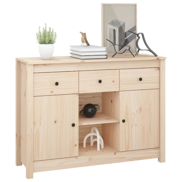 vidaXL Skänk 100x35x74,5 cm massiv furu Brun