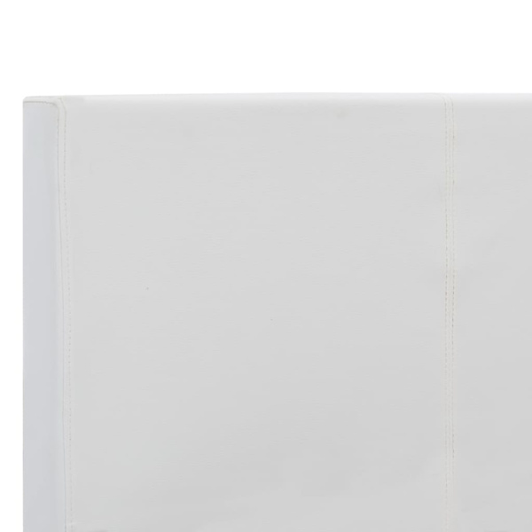 vidaXL Sängram vit konstläder 180x200 cm Vit