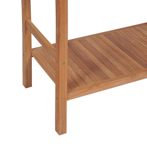 vidaXL Badrumsunderskåp massiv teak 132x45x75 cm Brun