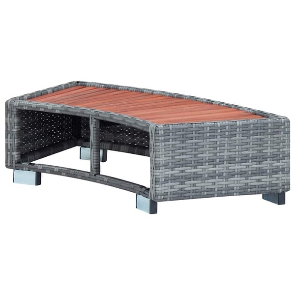 vidaXL Spatrappa grå konstrotting 92x45x25 cm grå