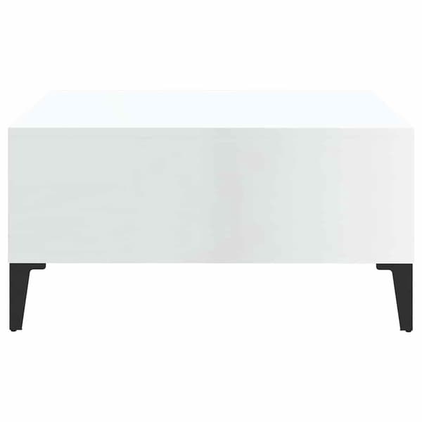 vidaXL Soffbord vit högglans 60x60x30 cm konstruerat trä Vit
