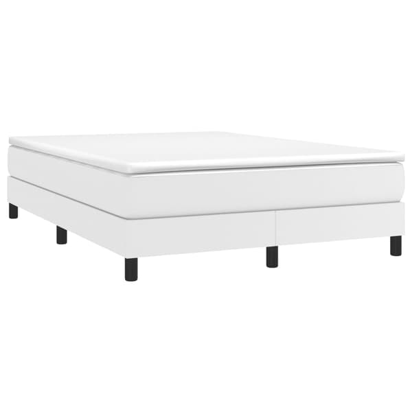 vidaXL Sängram vit 140x200 cm konstläder Vit