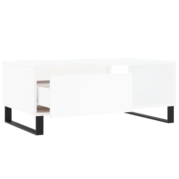 vidaXL Soffbord vit 90x50x36,5 cm konstruerat trä Vit