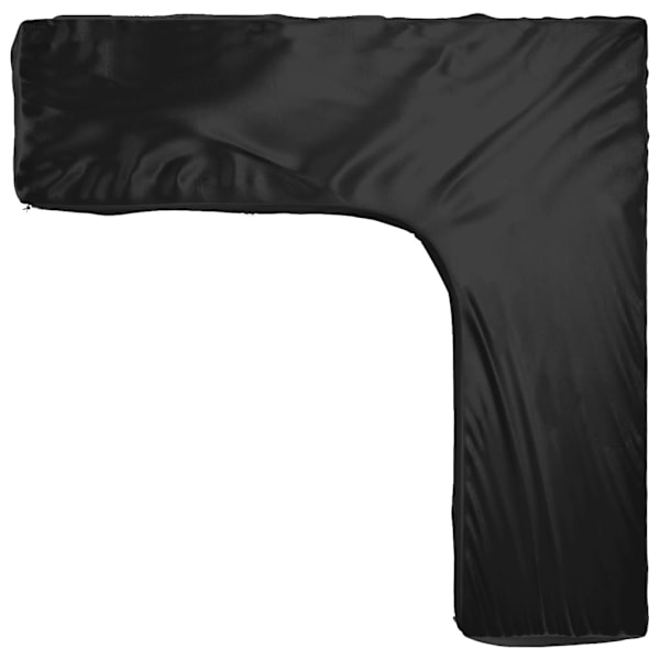 vidaXL Överdrag för utemöbler 20 ölj. 300x300x70cm L-format Svart