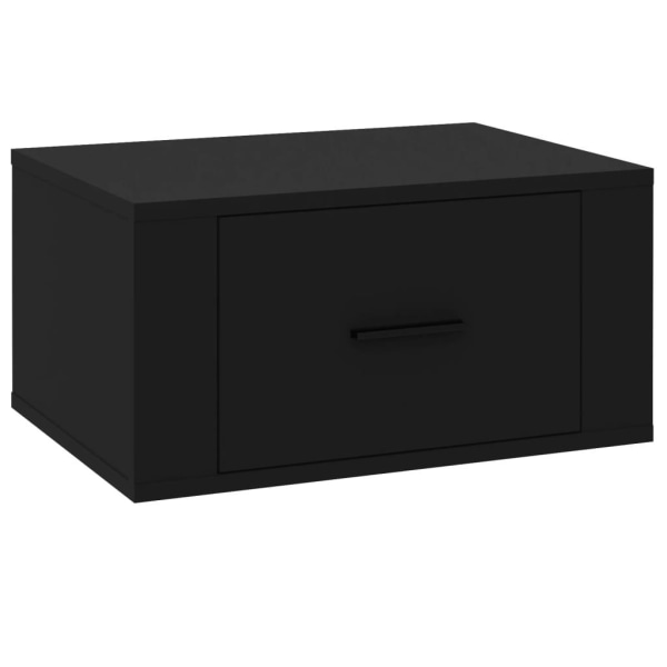 vidaXL Väggmonterade sängbord svart 50x36x25 cm Svart