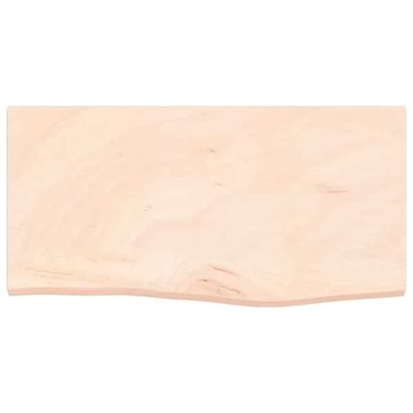 vidaXL Hyllplan 60x30x(2-4) cm obehandlad massiv ek Brun
