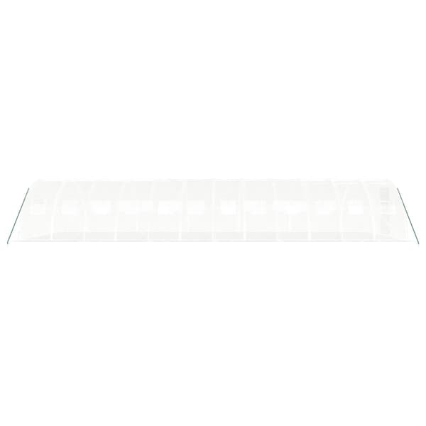 vidaXL Växthus med stålram vit 48 m² 12x4x2 m Vit