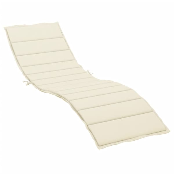 vidaXL Solsängsdynor Oxford tyg (100% polyester) Kräm Creme