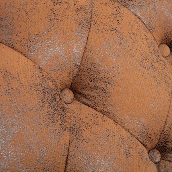 vidaXL Schäslong brun konstmocka Brun