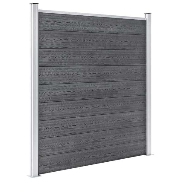 vidaXL Staketpanel WPC 1218x186 cm grå grå