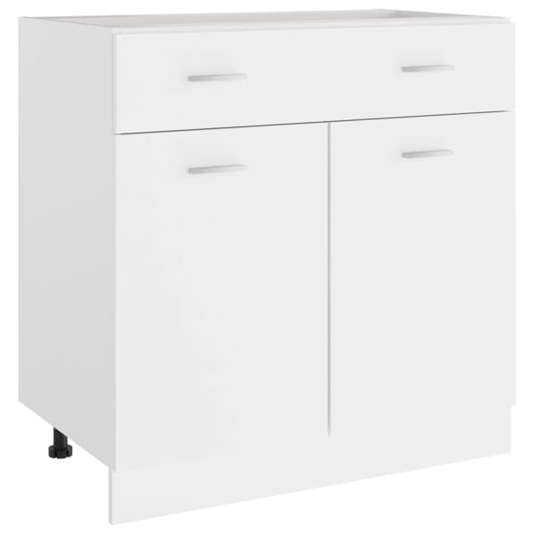 vidaXL Underskåp med låda “Lyon” vit 80x46x81,5 cm konstruerat trä Vit