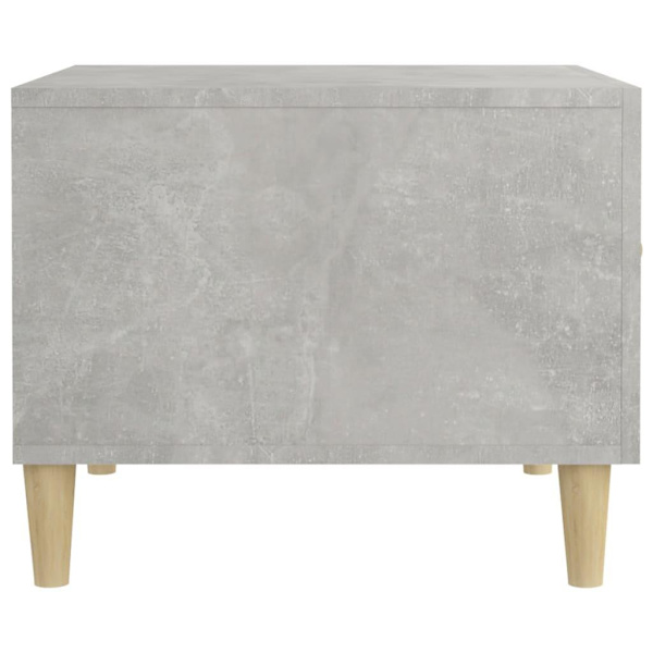 vidaXL Soffbord 2 st betonggrå 50x50x40 cm konstruerat trä Grå