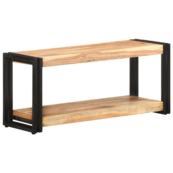 vidaXL TV-bänk 90x30x40 cm massivt akaciaträ Brun