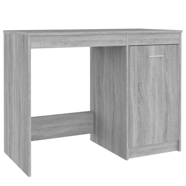 vidaXL Skrivbord grå sonoma 100x50x76 cm konstruerat trä Grå