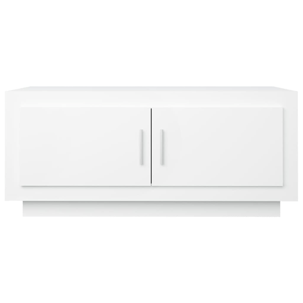 vidaXL Soffbord vit 102x50x45 cm konstruerat trä Vit