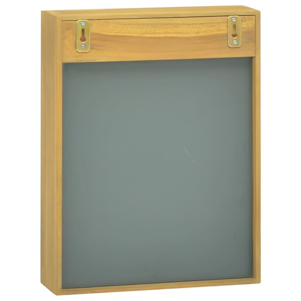 vidaXL Spegelskåp 30x10x40 cm massiv teak Brun