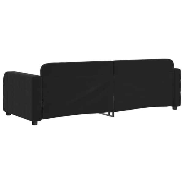 vidaXL Dagbädd svart 80x200 cm sammet Svart