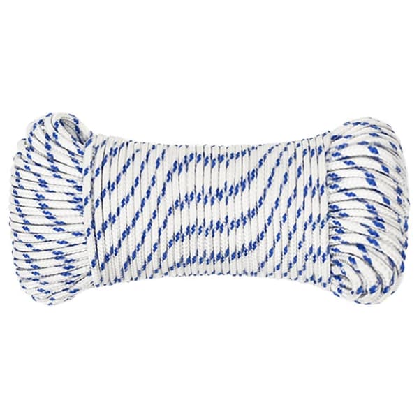 vidaXL Båtlina vit 3 mm 250 m polypropylen