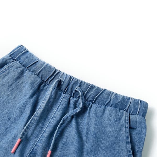vidaXL Barnshorts denimblå 140 Blå