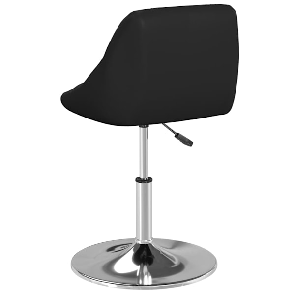 vidaXL Matstol svart konstläder Svart
