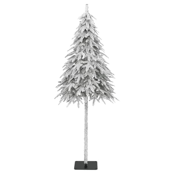 vidaXL Plastgran med snö 210 cm Vit
