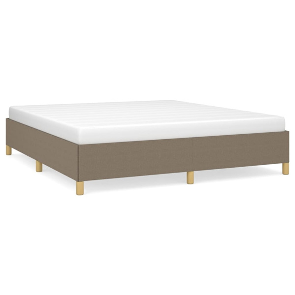 vidaXL Sängram taupe tyg 180x200 cm Taupe