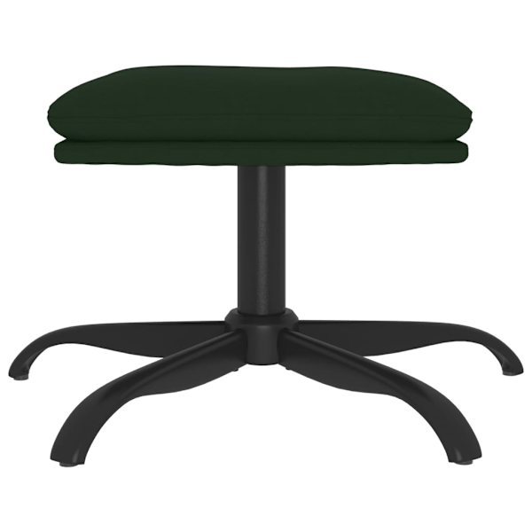 vidaXL Fotpall mörkgrön 60x60x36 cm sammet Grön