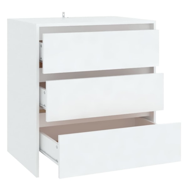 vidaXL Skänk vit 70x41x75 cm konstruerat trä Vit