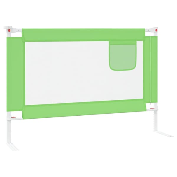 vidaXL Sängskena för barn grön 100x25 cm tyg Grön