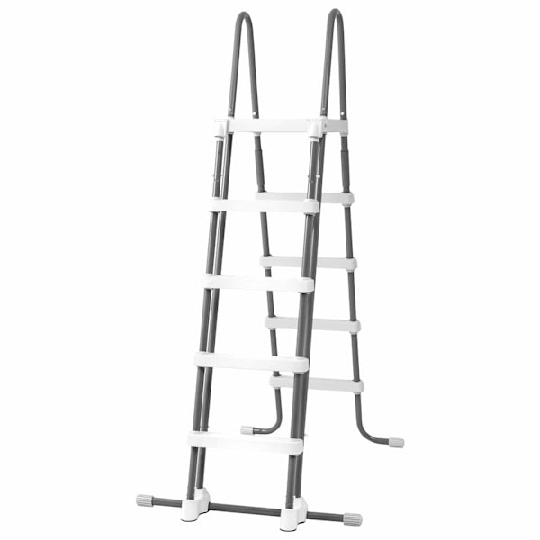 INTEX Säkerhetsstege med 5 steg 132 cm grå