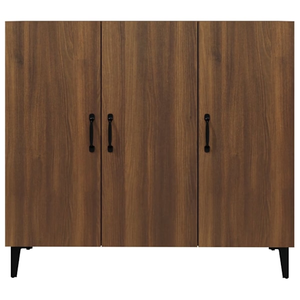 vidaXL Skänk brun ek 90x34x80 cm konstruerat trä Brun