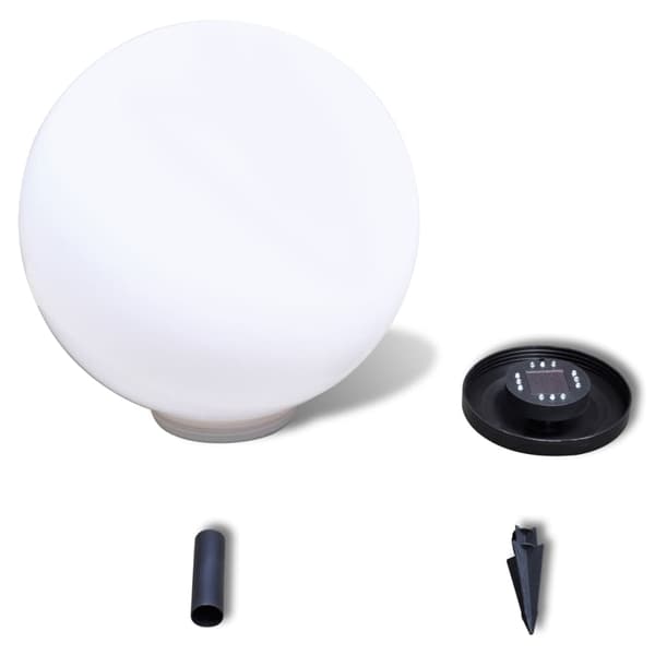 vidaXL Utelampa LED solpanel 50cm 1-pack Vit