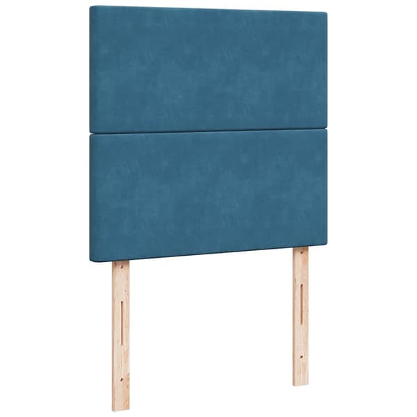 vidaXL Ramsäng med madrass blå 80x200 cm sammet Blå