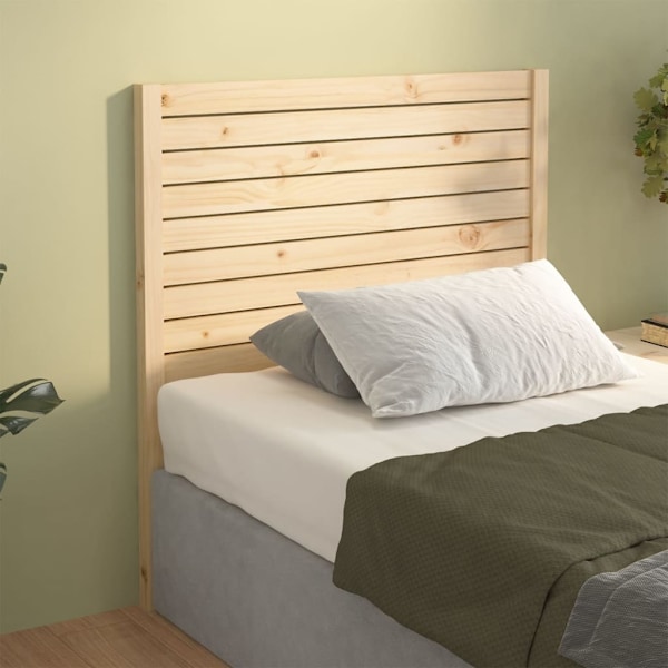 vidaXL Sänggavel 106x4x100 cm massiv furu Brun