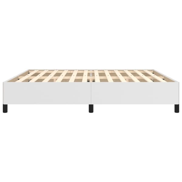 vidaXL Sängram vit 200x200 cm konstläder Vit