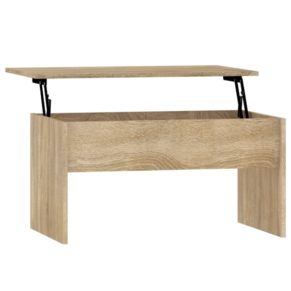 vidaXL Soffbord sonoma-ek 80x50,5x41,5 cm konstruerat trä Brun