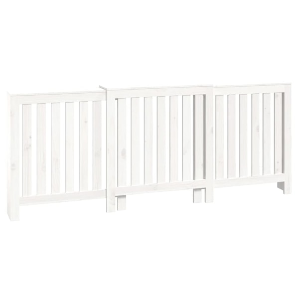 vidaXL Elementskydd vit 210x21x85 cm massiv furu Vit