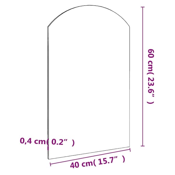 vidaXL Spegel 60x40 cm glas Vit